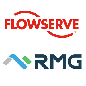 Logos of Flowserve and RMG