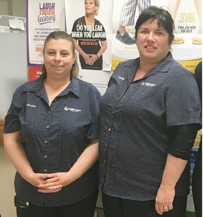 Continence team members Jo Kepsner (left) and Annie McMurray (right).