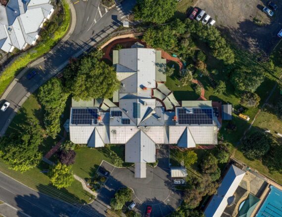 Penhall House aerial view