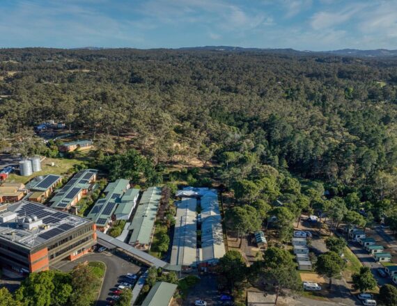 Thompson House aerial view