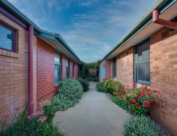 Thompson House courtyard